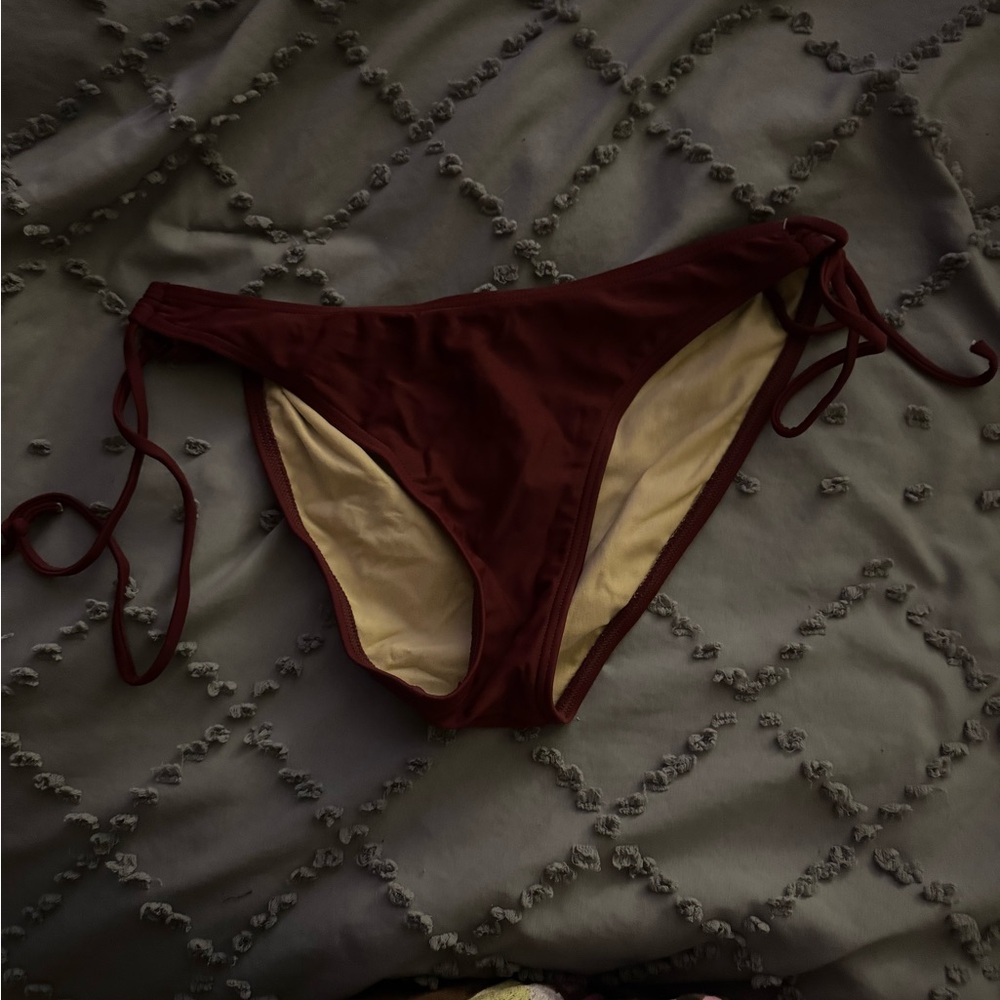 Women's Burgundy Bikini Bottom